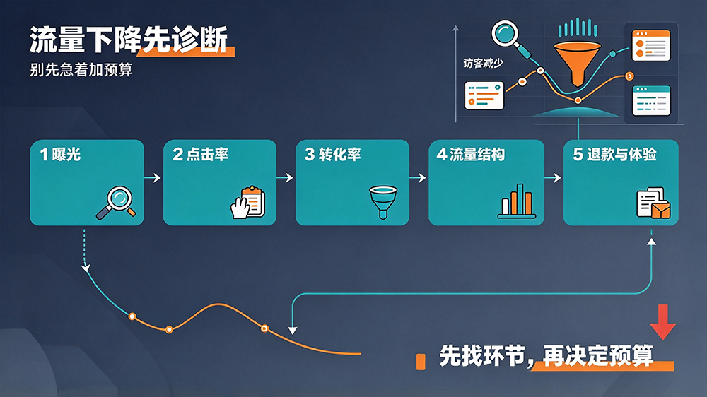 店铺流量下降，先检查这 5 个数据